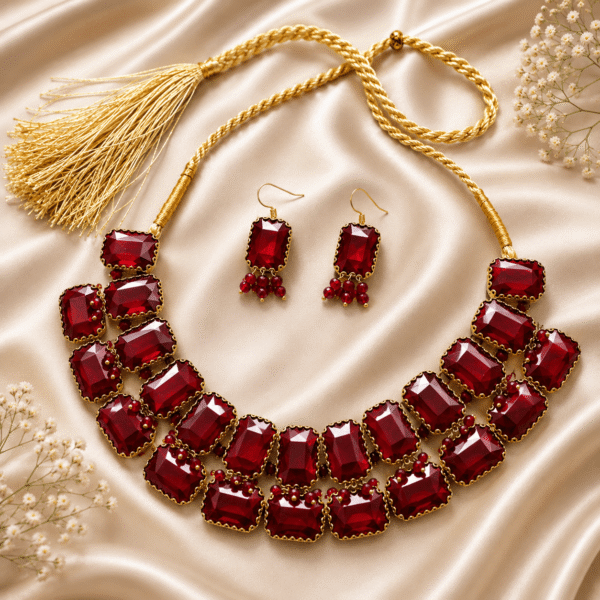 Red Rhinstone Necklace