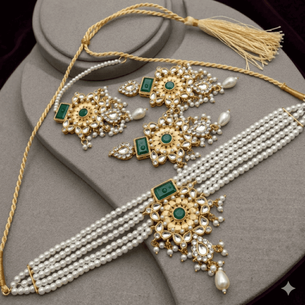 Flower Kundan Set