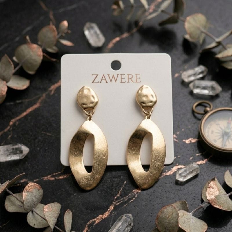 Golden Earrings - BXC Stylish Earrings - BXC - Image 1