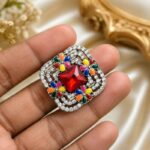 Red crystal ring