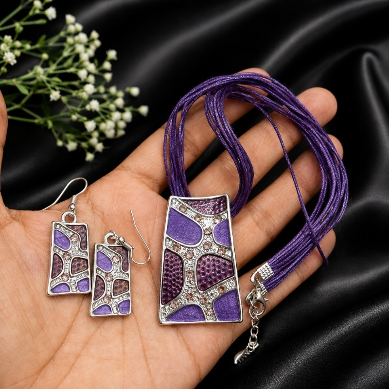 Purple Necklace Set - BXB Purple Necklace Set - BXB