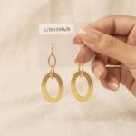 Golden Metal Earrings - BXF