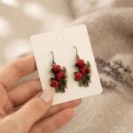 Red Flower Earrings - BXF