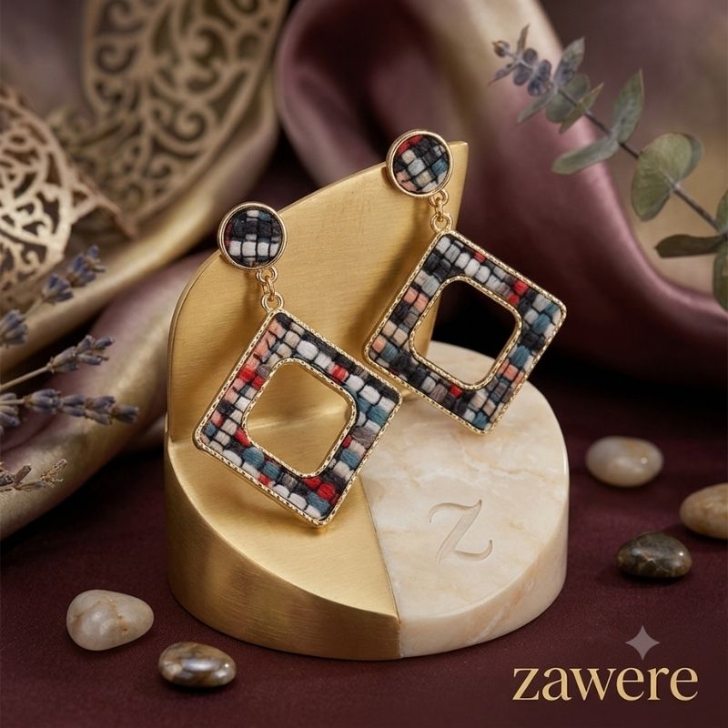 Square Earrings - BXC Square Earrings - BXC - Image 1