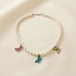 Butterfly Pearls Necklace- BXJ
