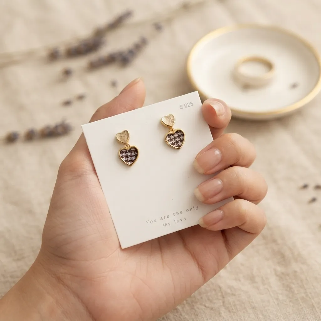 Heart Earrings- BXJ Heart Earrings- BXJ - Image 1