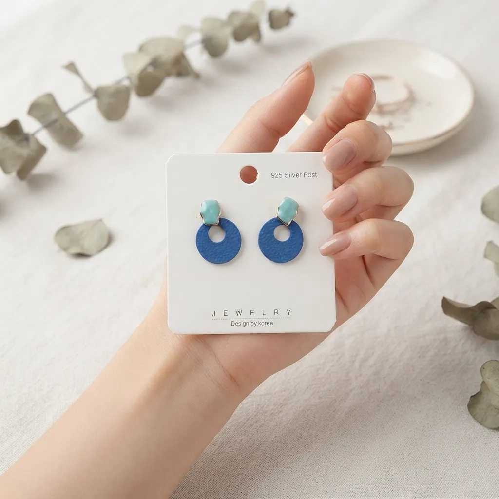 Blue Earrings -BXG Blue Earrings -BXG - Image 1