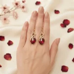 Red heart Earrings - BXJ