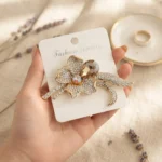 Flowers Crystals Brooch  - BXJ