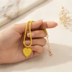 Yellow Heart Necklace- BXJ