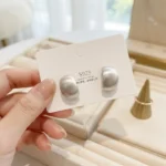 Silver Metal Earrings - BXH