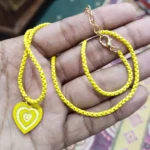 Yellow Heart Necklace- BXJ - Image 2