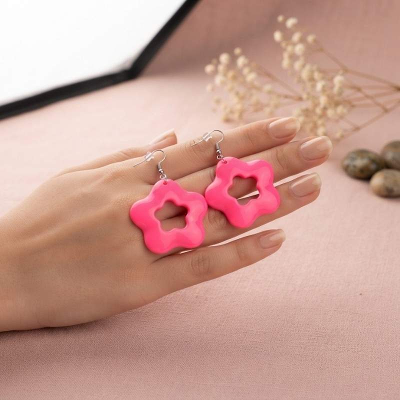 Pink Earrings - BXF Pink Earrings - BXF - Image 1