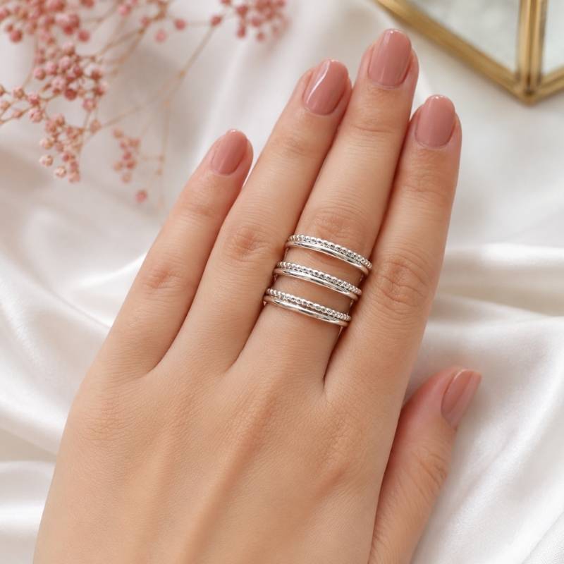 Silver ring - BXF Stackable Silver Ring - BXF - Image 1
