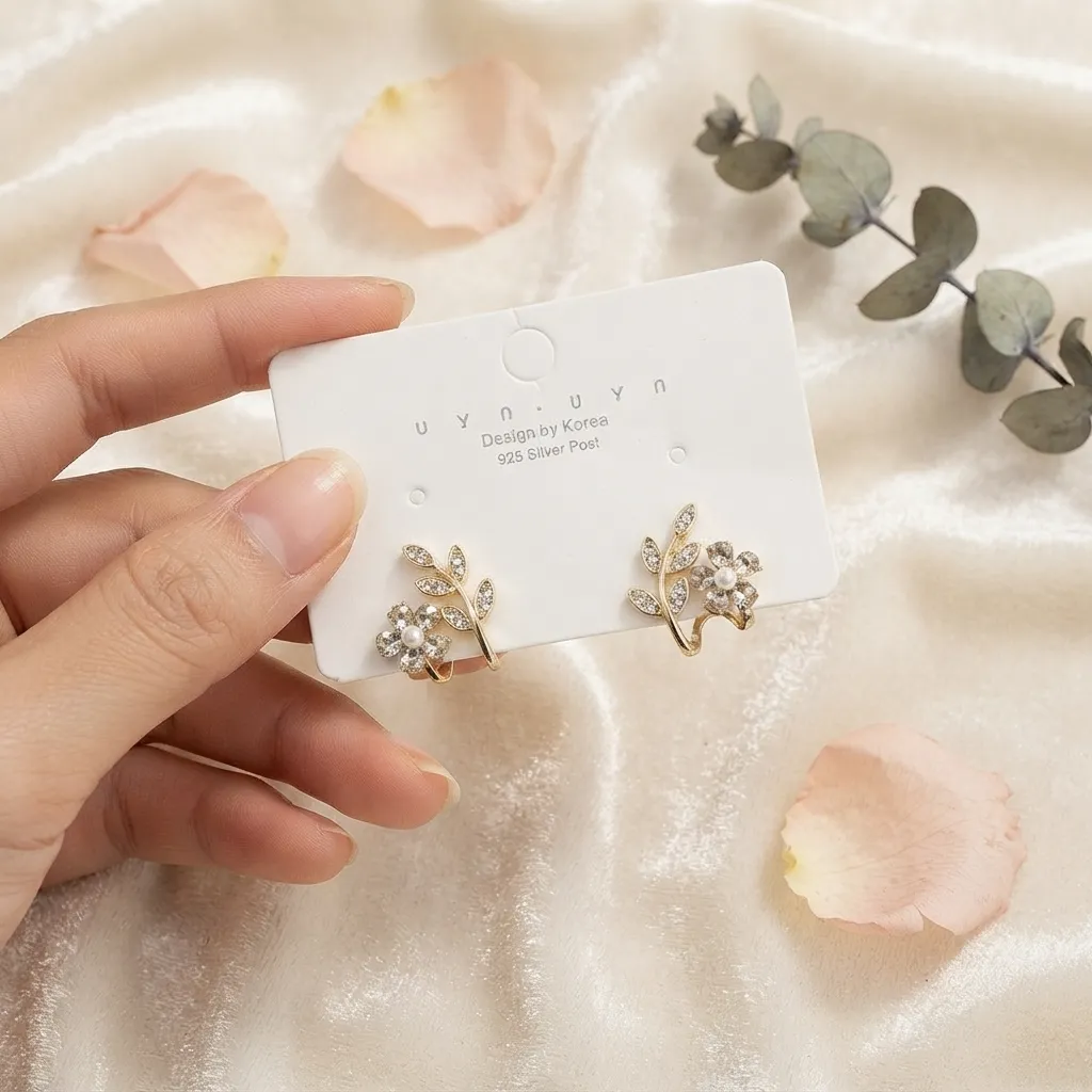 Flower Earrings - BXK Flower Earrings - BXK - Image 1