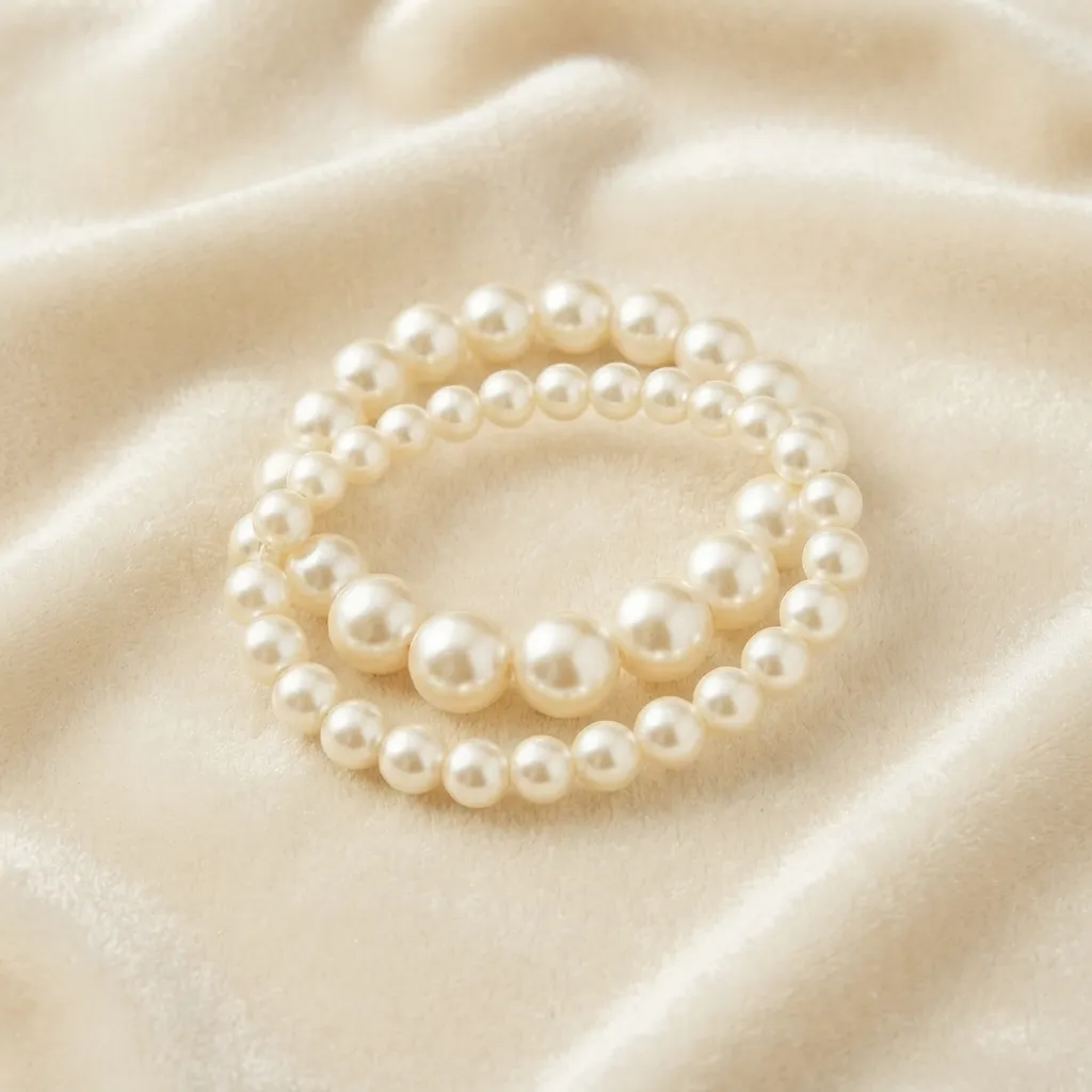 Pearls Bracelet -BXJ White Pearl Bracelet for Women - Pearls Bracelet -BXJ - Image 1