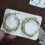 Hoop Earrings - BXK - Image 2
