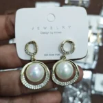 Pearl Earrings - BXK - Image 2