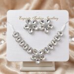 Silver flower necklace