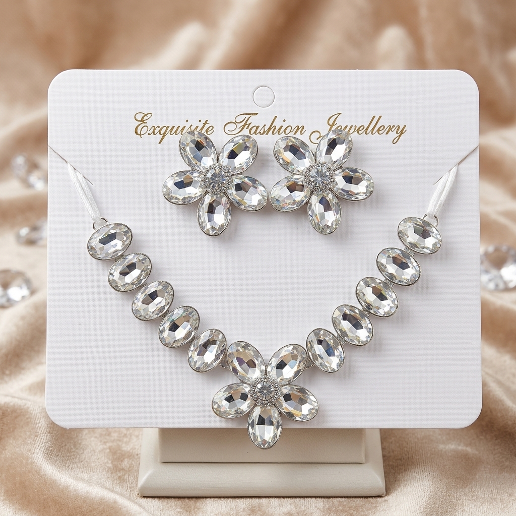 Gemini_Generated_Image_795th3795th3795t Silver flower necklace - Image 1